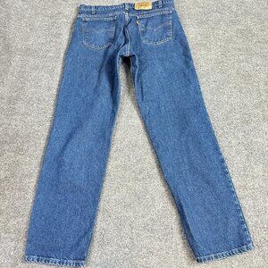 Levi's 506 Jeans 36 x 32 Blue Zip Fly Orange Tab Made in USA